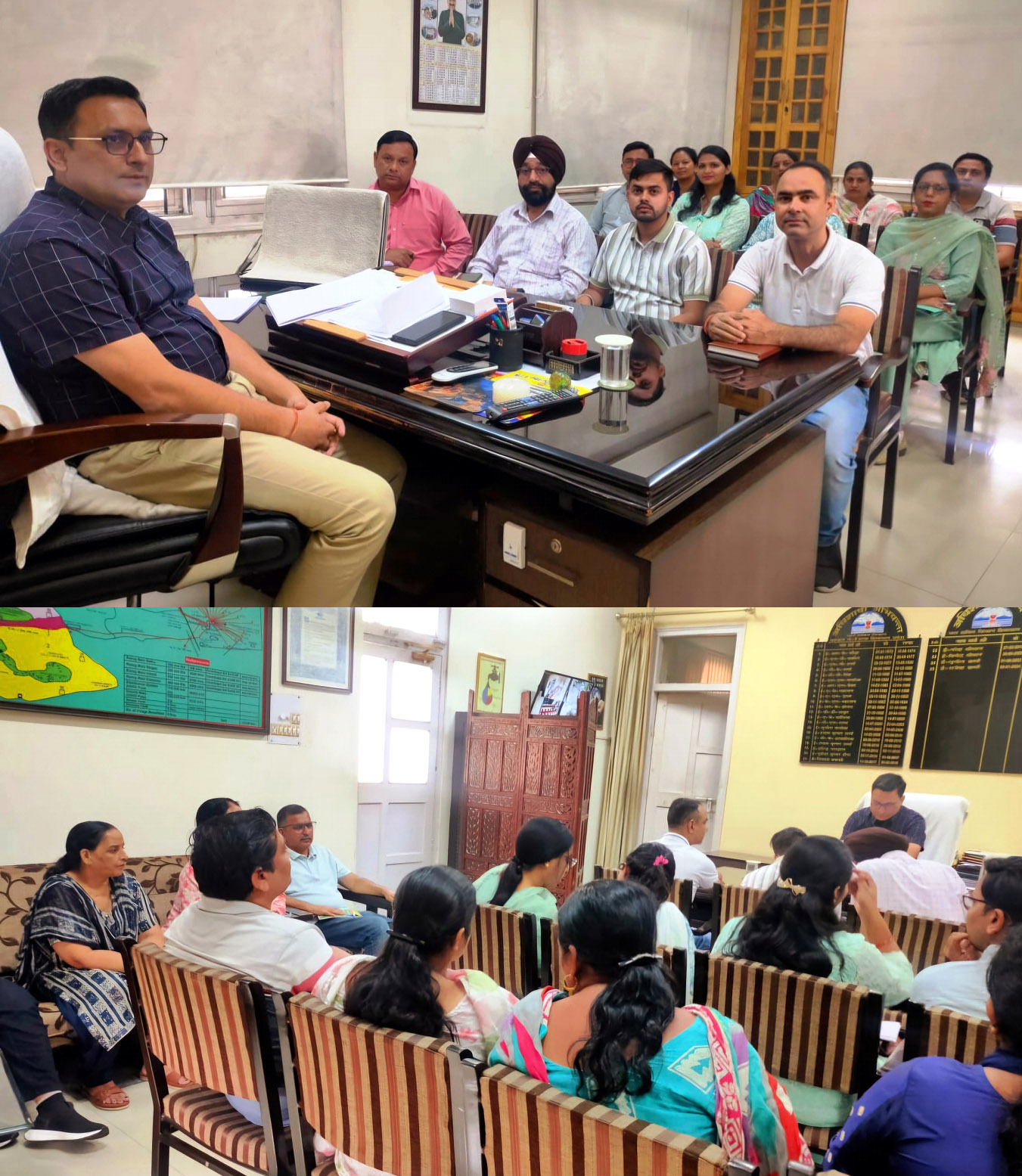 District level review meeting held for prevention of diarrhea.